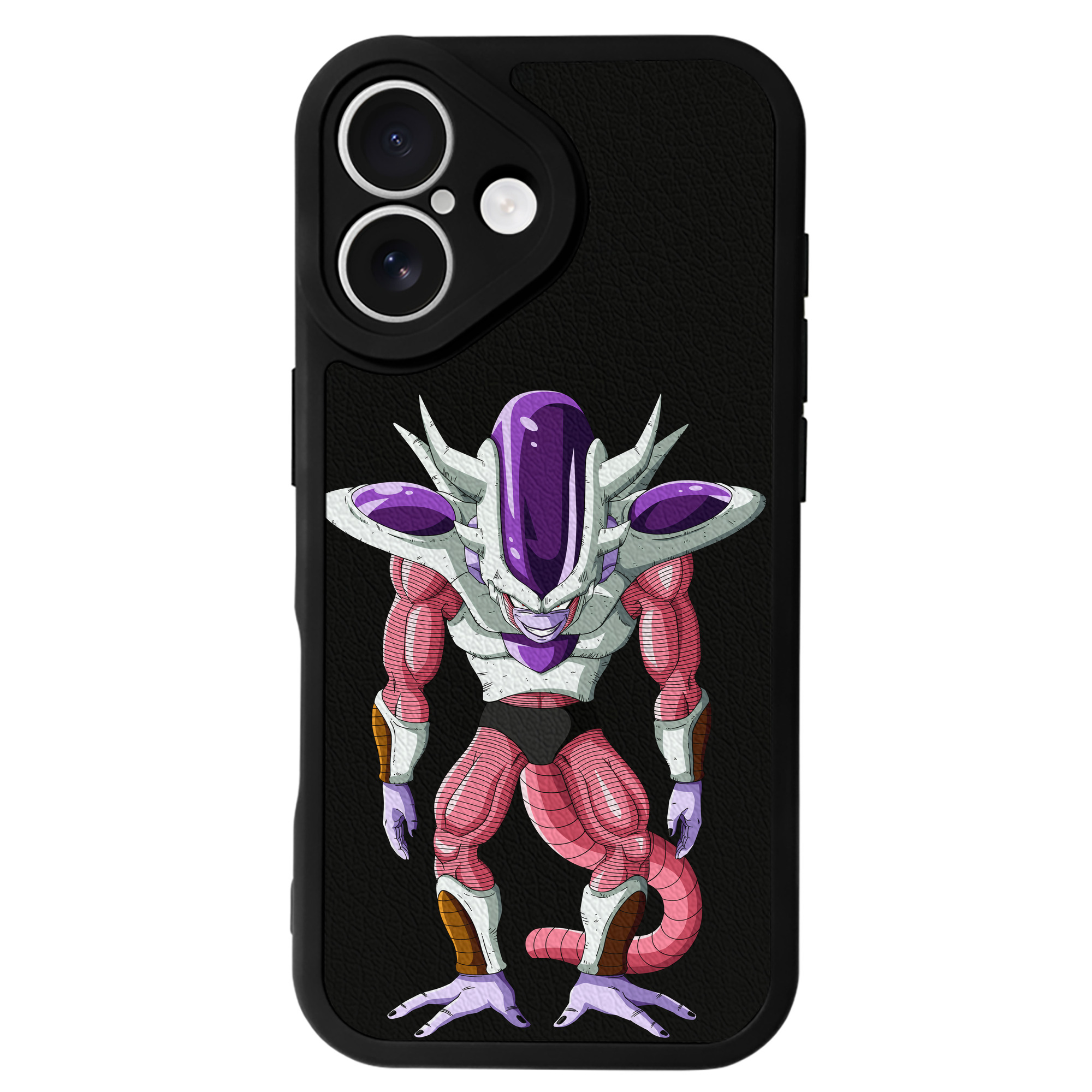 （画像用） ドラゴンボール フリーザ DRAGON BALL Frieza 【iPhone 16シリーズ対応】シリコンスマホケース（レザー調） 材質：シリコン
